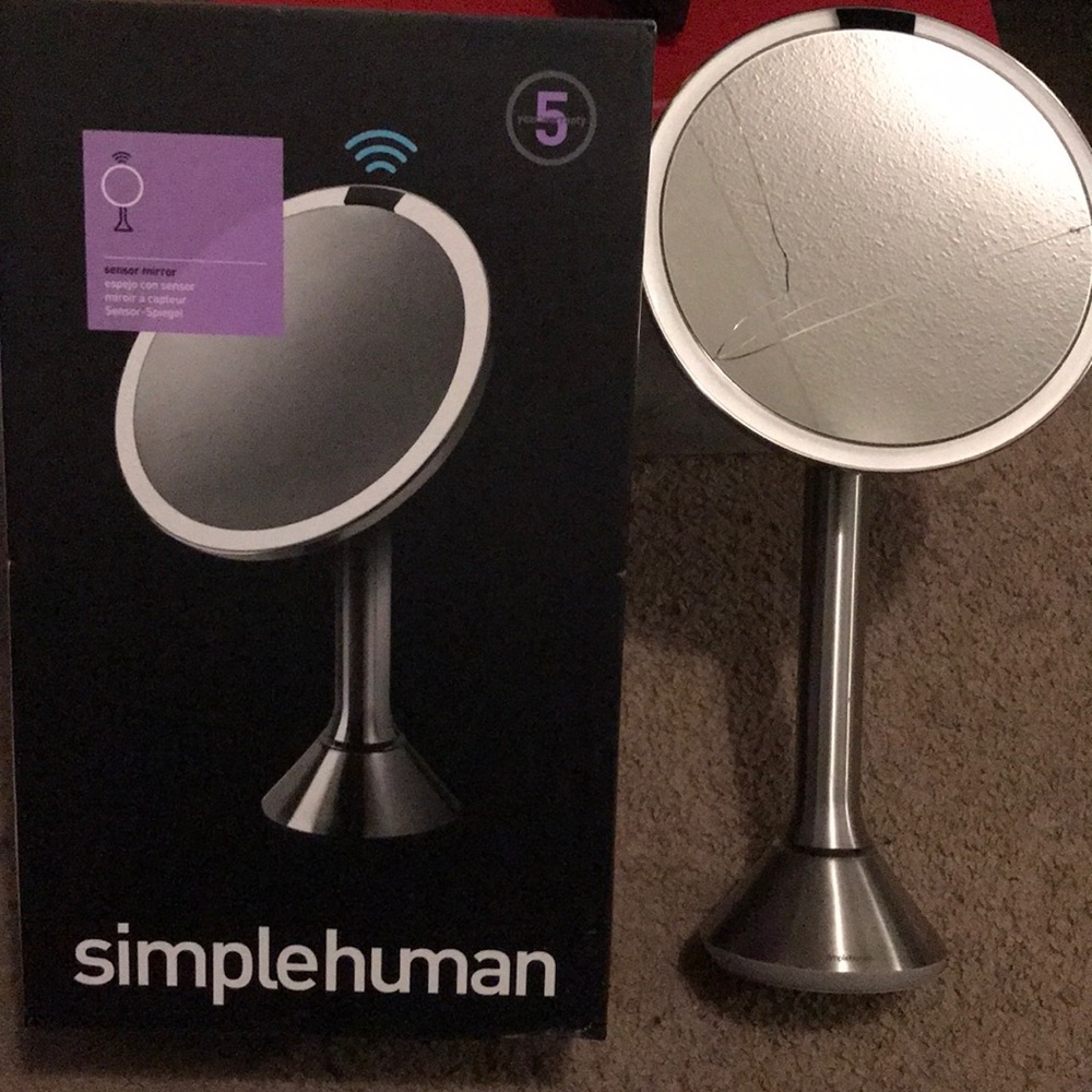 Simple Human LED light mirror